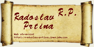 Radoslav Prtina vizit kartica